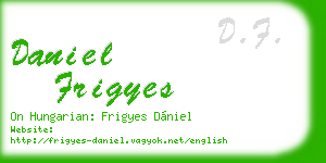 daniel frigyes business card